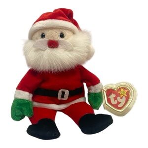 Ty Beanie Babies SANTA the Christmas Retired 1998 w/ tags Free Shipping